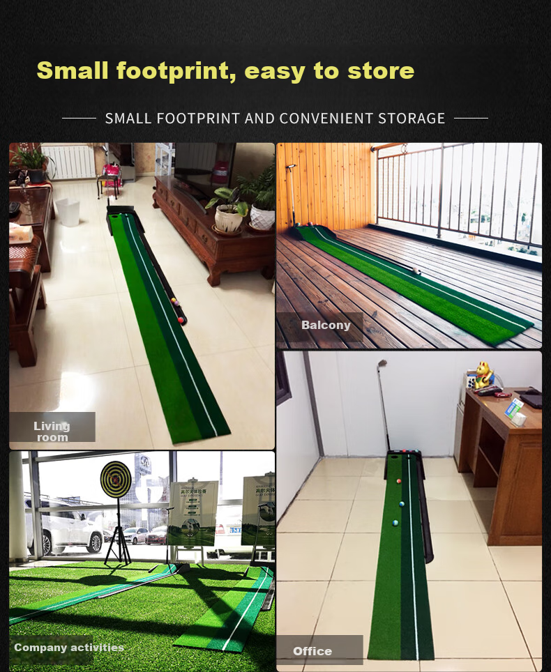 PGM Golf Putting Practice Device, Indoor Golf, Plastic Practice Device, Golf Accessories, Simulated Grass 7
