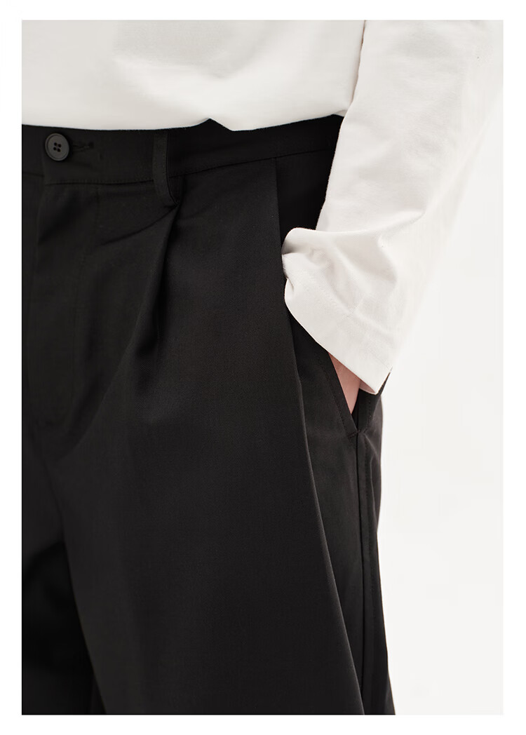 CHINISM CH Men's Trousers, Spring And Autumn Style, Loose-Fitting, Soft, Versatile, Straight-Leg, Draping, American-Style Casual Pants for Men, CCKB18N3157 15
