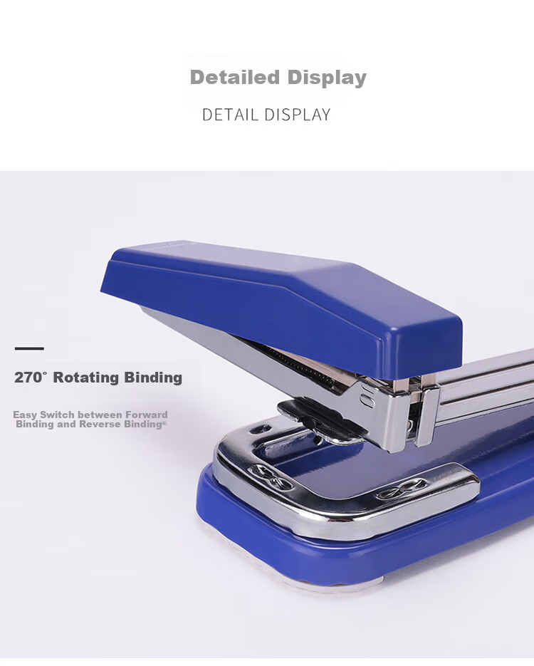 SUNWOOD Efficiency King Series 25-Page Rotatable Stapler Compatible with 24/6 Staples Blue P414 5