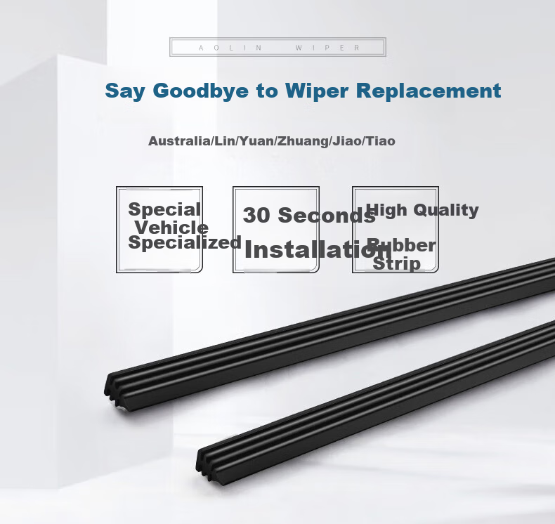Aolin Wiper Blade Rubber Strip for Buick Envision/Enclave/New Regal [2009-2016 Models], A-Grade Rubber Strip 3