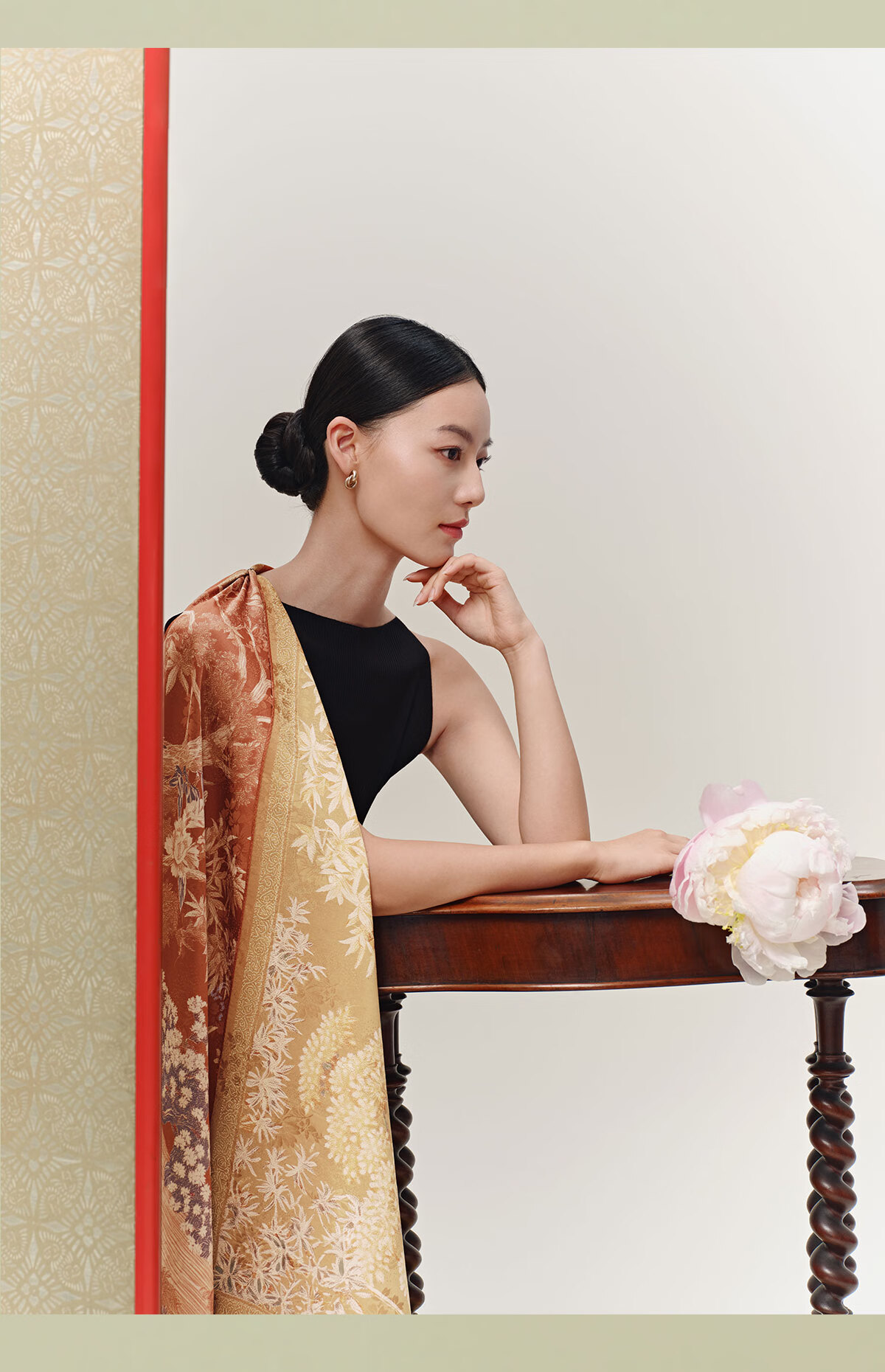 Wanshili Silk Scarf Mulberry Silk Genuine Silk Women's New Square Scarf New Year Gift for Mom Birthday Gift Linnan Ci 8