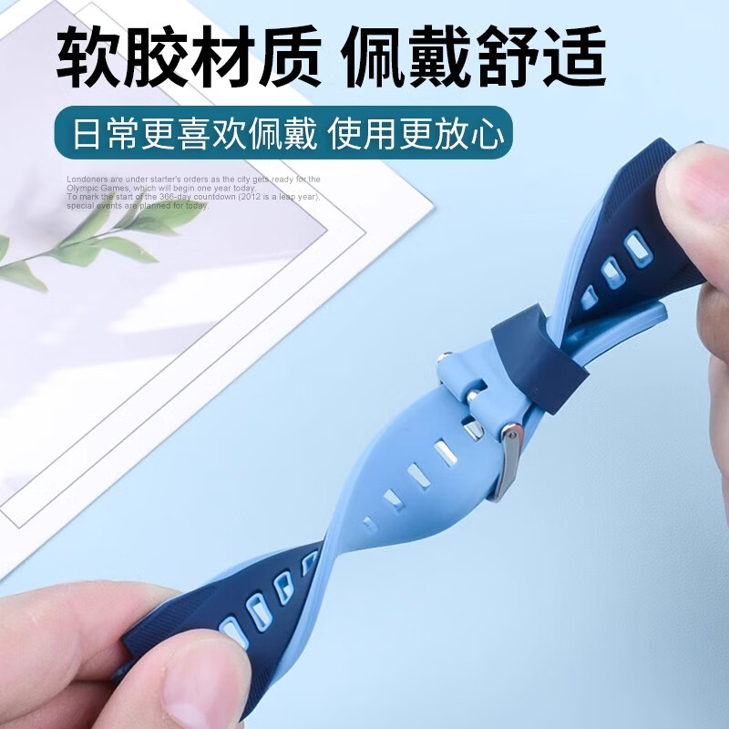 Ремешок Xuanyi для детских часов Huawei, силиконовый, водонепроницаемый, розовый