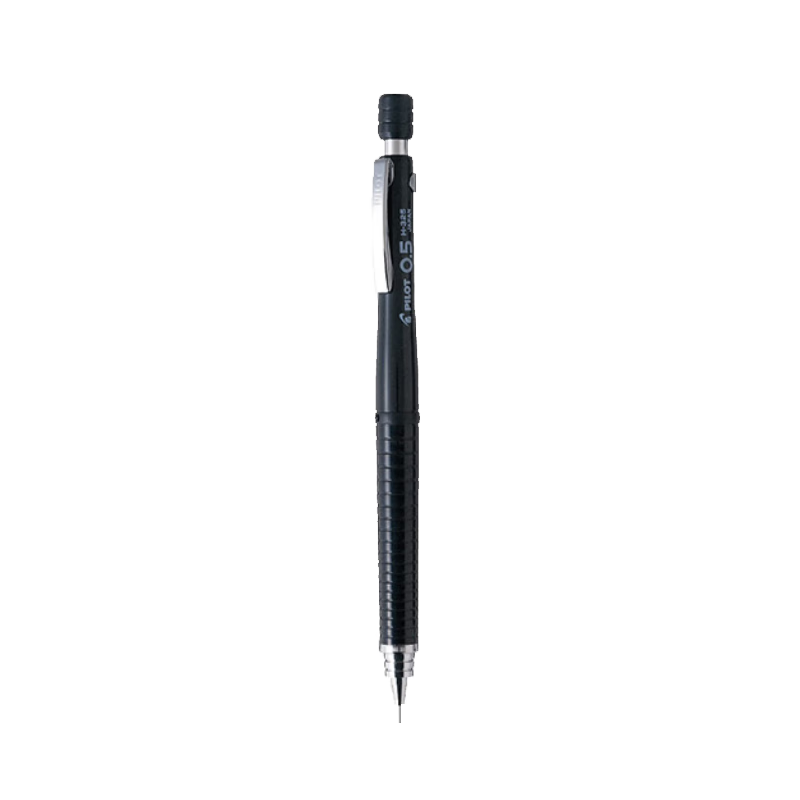 PILOT [Best-Selling Product] Mechanical Pencil for Primary School Students And Children, Mechanical Pencil for Sketching, Ergonomic Push-Button Pencil without Sharpening, Imported with Eraser H-325 0.5mm Black