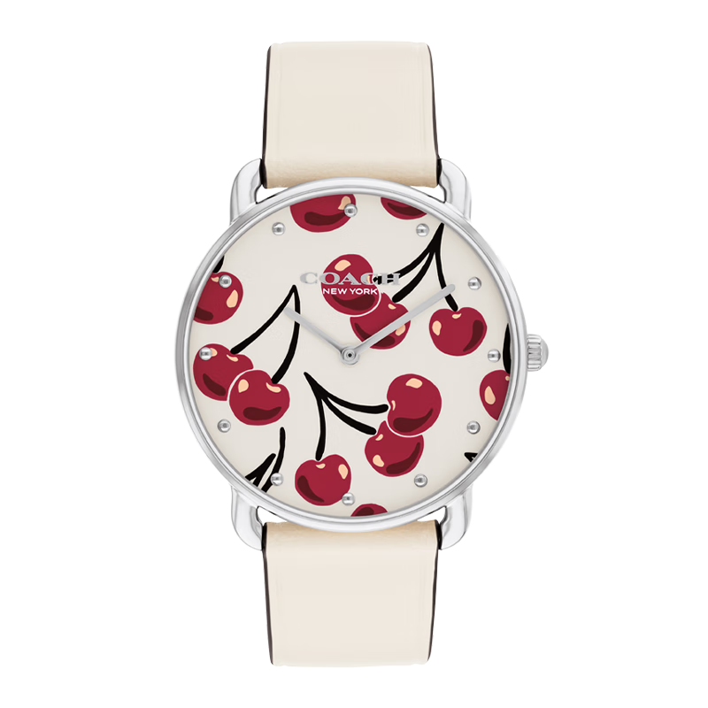 COACH ELLIOT Series Leather Strap Quartz Women's Watch 14504518, Recommended by Kong Xue'er, Mid-Autumn Festival Gift/gift-Giving