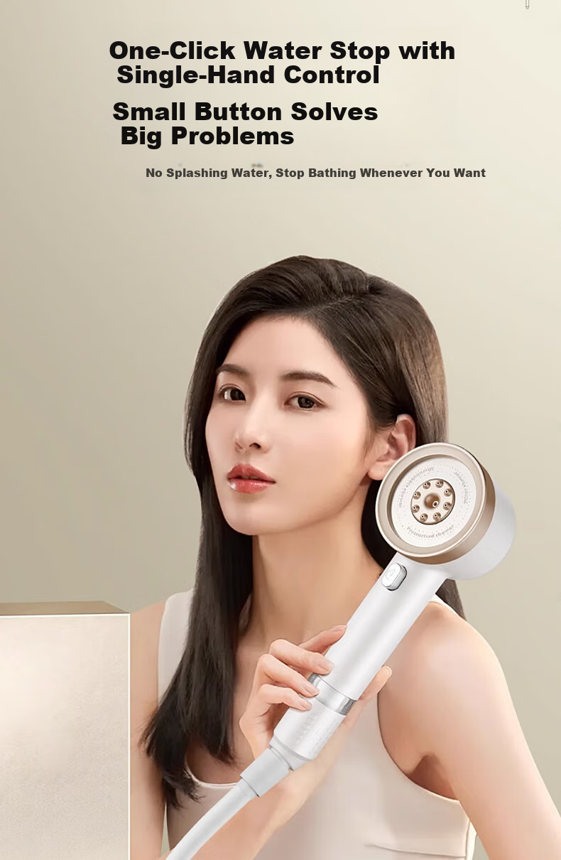 HOMK [Germany] Shower Head LP Series, High-Pressure Filtered Shower, Bathroom Bathing High-Pressure Single-Head Sprayer, LP79 17