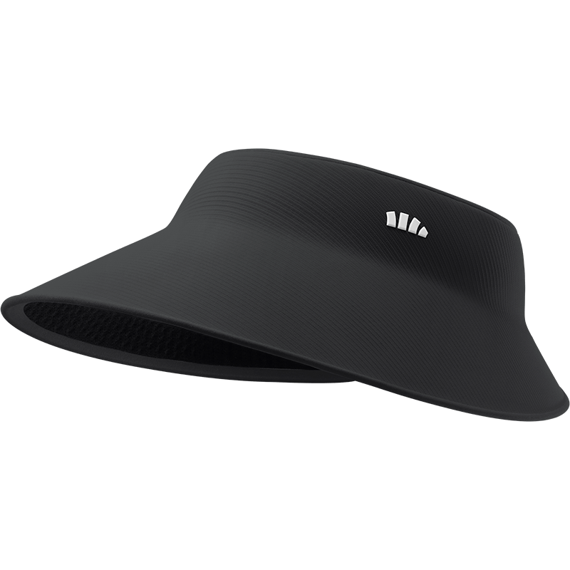 Beneunder Seamless Open-Top Sun Protection Hat for Women, UV-Resistant Sun Hat, UV Protection, UL711 Black