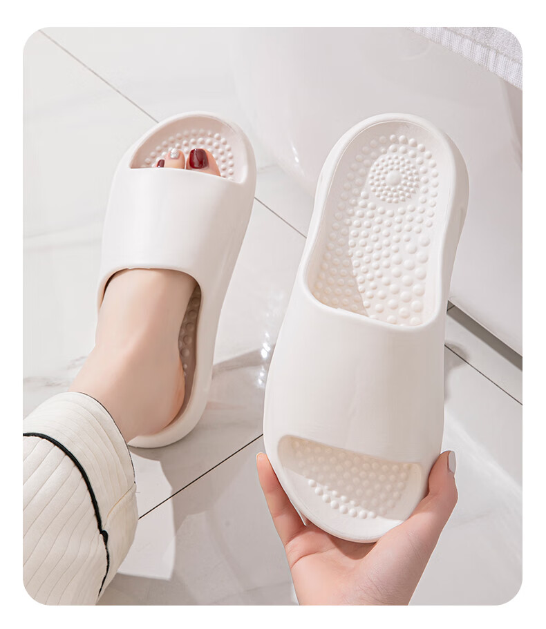 YUZHAOLIN Non-Slip Cooling Slippers for Elderly And Pregnant Women, Bathroom Shower Massage Sandals YF576 Pink 36/37 6