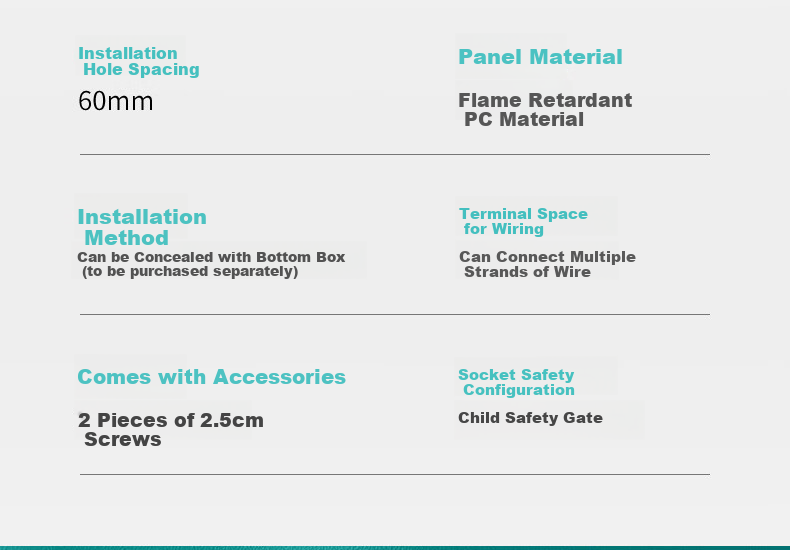 SIEMENS Blank Panel, 86-Type Concealed Panel, Decorative Cover Plate White Board, Bright Color Dark Gray Silver 8