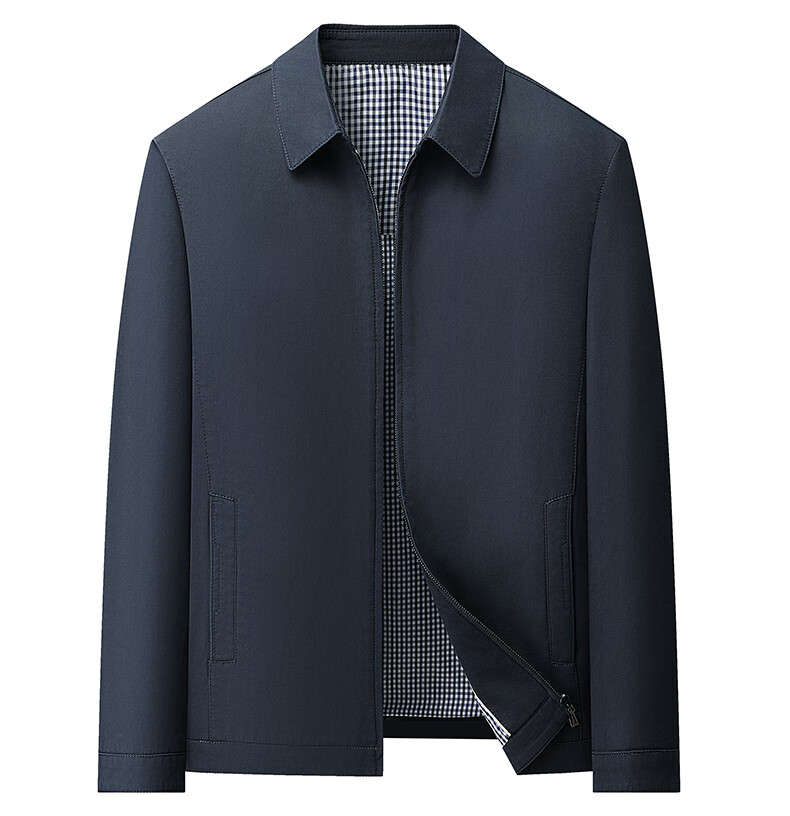 Pierre Cardin [100% Cotton] Skin-Friendly Pure Cotton Jacket for Young And Middle-Aged Men, Spring And Autumn Casual Lapel Workwear for Dads 14