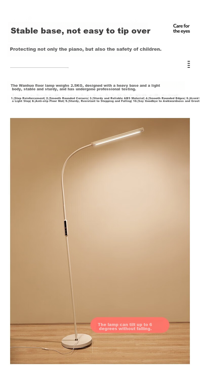 ONEFIRE Floor Lamp, Living Room Floor Lamp, Study Eye-Protection Lamp, Bedroom Bedside Lamp, Piano Lamp, Standing Reading Lamp, Study Room Lamp 11