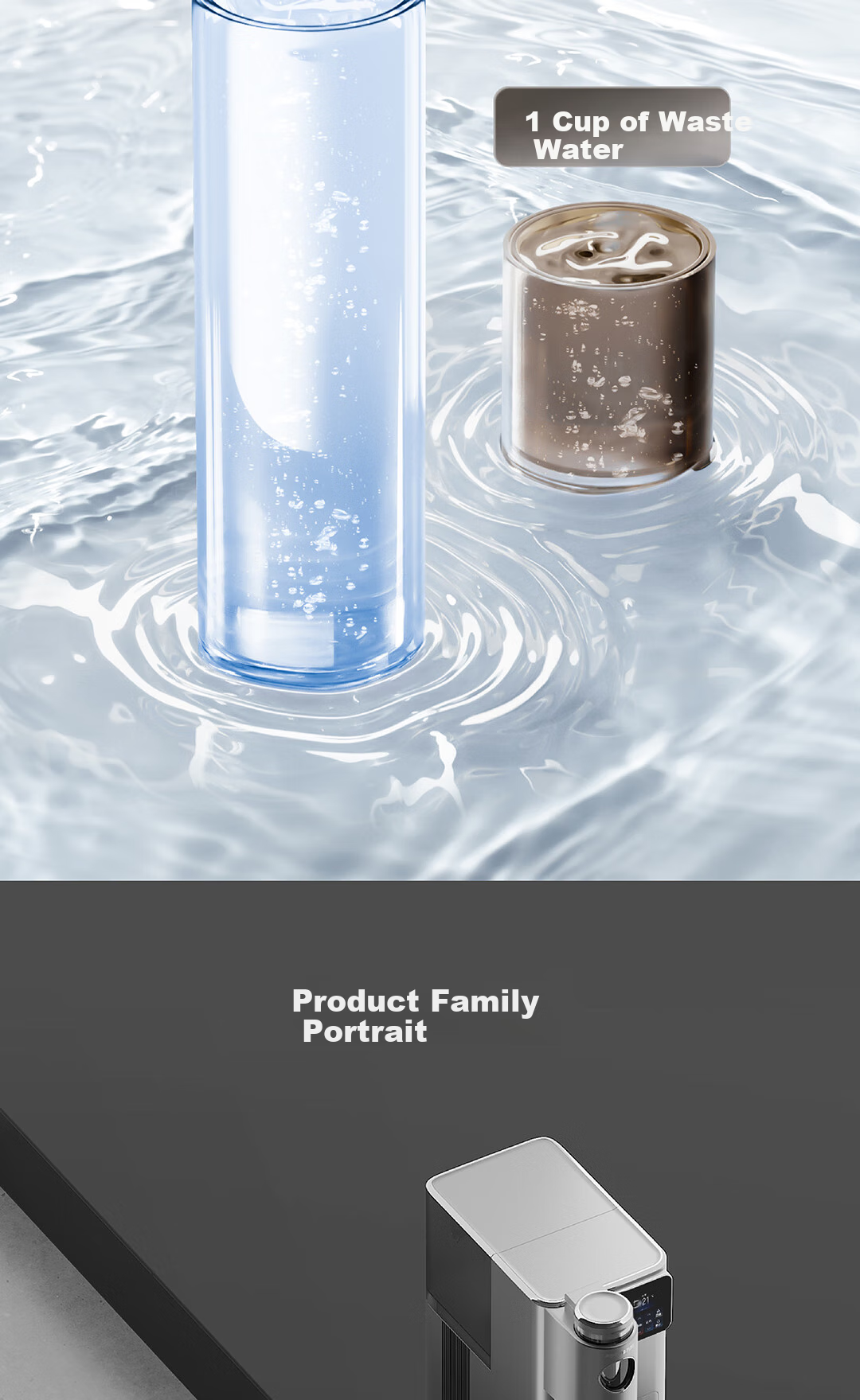 Joyoung Desktop Water Purifier, Instant Cooling And Heating Tea And Coffee Extraction Home Drinking Machine, Six-Year No-Change Cartridge, Strontium-Rich Mineralized Water, No Installation Required RH680 24