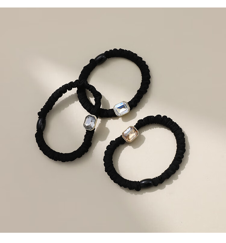 CHIMERA 3 Pieces High Elasticity Hair Ties, Versatile Hair Bands for Bun And Ponytail, Women's Mid-Autumn Festival Gift 6