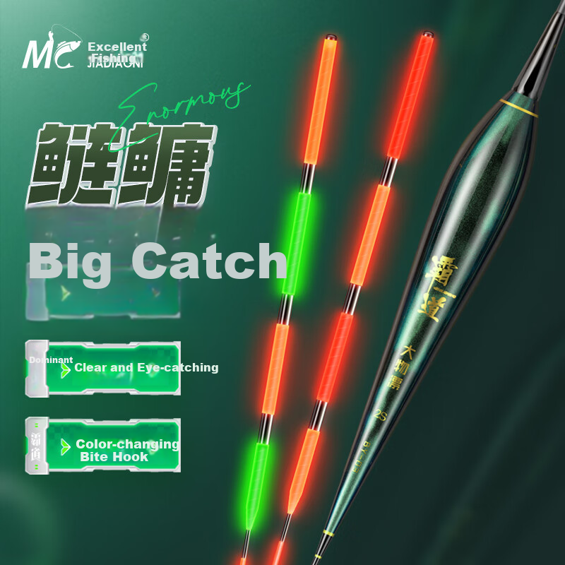 JIADIAONI Powerful Nano Float for Day And Night Use, Luminous Buoy for Carp, Crucian Carp And Crucian Carp Fishing, Highly Sensitive And Eye-Catching