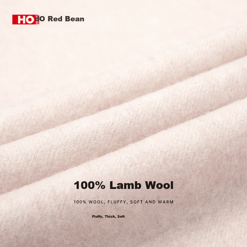 Hodo 100% Pure Wool Shawl for Women, Autumn And Winter Warm Scarf Cloak, Gift for Mom, Mid-Autumn Festival Present, Gift Box Packaging