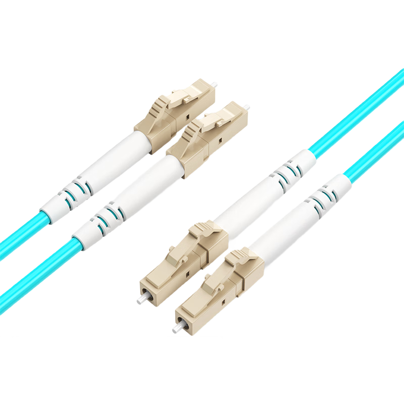 NetLINK Telecom-Grade 10 Gigabit Fiber Optic Patch Cable LC-LC Multi-Mode Dual-Core 10 Meters Bidirectional Optical Cable Pigtail OM3 50/125μm Low Smoke Zero Halogen Indoor Fiber Optic Cable HTF-WM2210