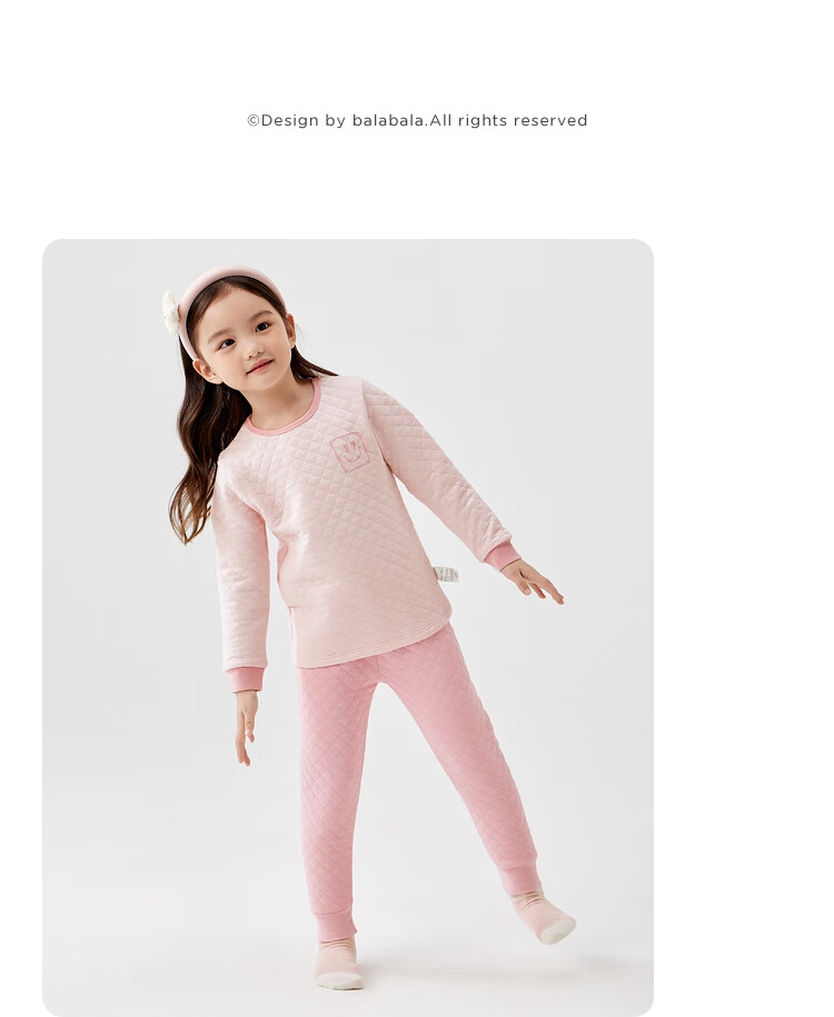 BALABALA Children's Thermal Underwear Set, Winter Thickened Padded Boys' Comfortable Autumn Clothes And Pants, Baby Base Layer Sleepwear 29