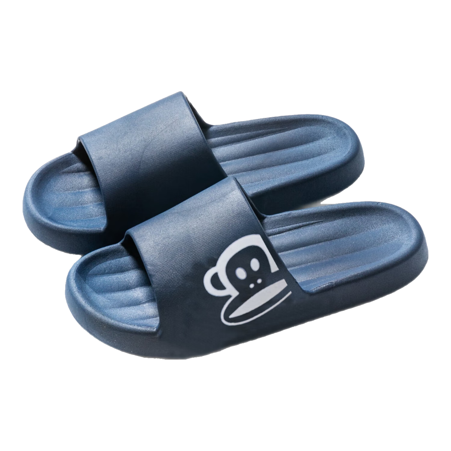 PaulFrank Paul Frank Men's Summer Thick-Soled Soft Elastic Slippers for Home, Bathroom, Shower PF5728 Navy Blue 40-41
