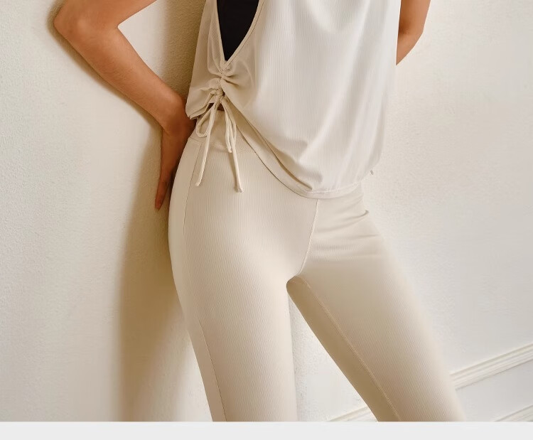 Gigt Drawstring Sports Tank Top, Tummy Control, Stylish, Loose-Fitting, Breathable, Sleeveless Fitness Wear, Yoga Top 26