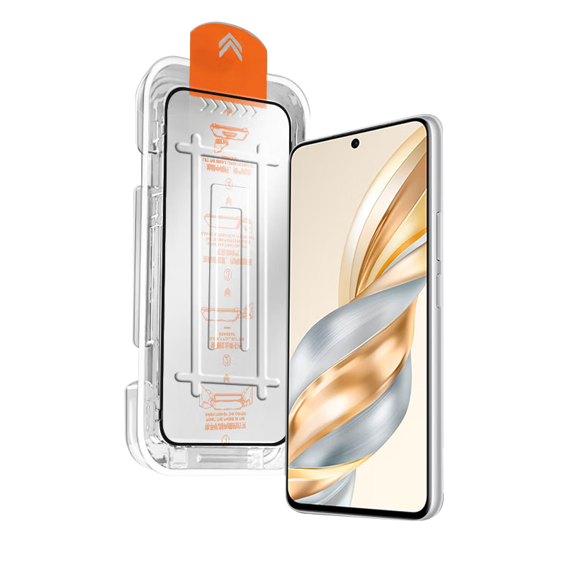 Baozou [No Dust Warehouse 2 Pieces - Replacement Guaranteed] Tempered Glass Screen Protector for Honor X60, Full Coverage HD Glass Protective Film for Honor X60 Smartphone
