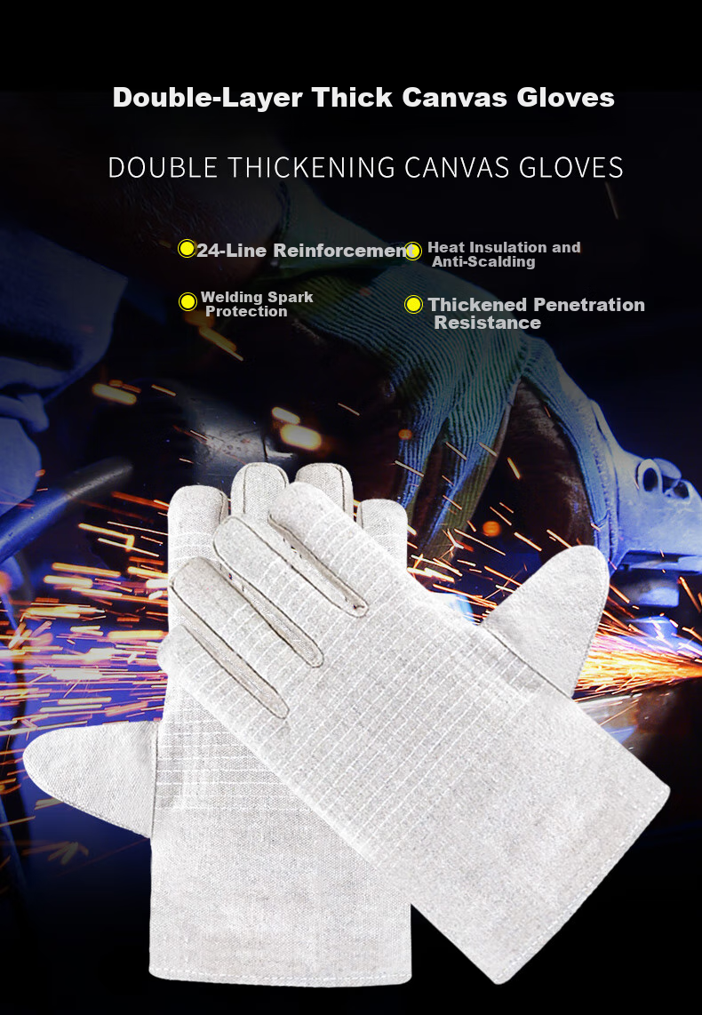 Ams Cotton Work Gloves with Anti-Slip Thickened Durable Cotton Yarn for Car Repair, Agriculture, Construction, Labor, Bricklaying, Warehouse Work, White Unisex 900G [Authentic Product] 12 Pairs 14