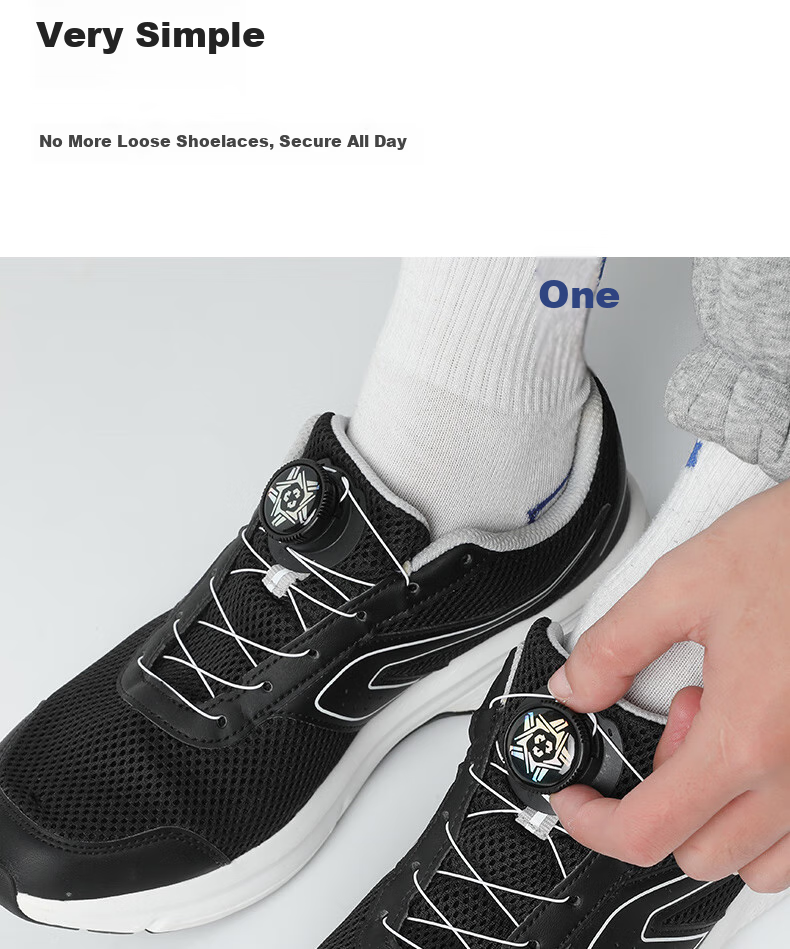 FOOTOPPO Rotary Buckle Shoe Laces, Lazy Buckle, Rotating Fastener, Sports No-Tie Shoe Buckle, Rotating Button for Me 27