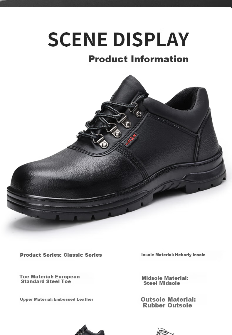 GUYISA Safety Shoes for Men, Steel Toe Cap, Puncture-Resistant, Waterproof, Dustproof, Comfortable, Wear-Resistant, Construction Site Work Boots 876 Size 36 11