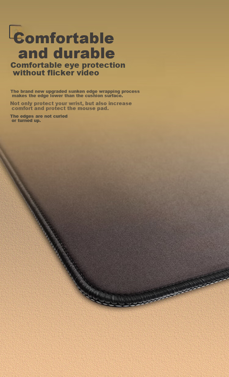 DAREU Gaming Mouse Pad, FPS Competition Special, Microfiber Suede Pad, Large Desk Mat, Valorant CSGO, 520*400*4, Rubber Bottom, Camel Color, Uninvited Guest 4