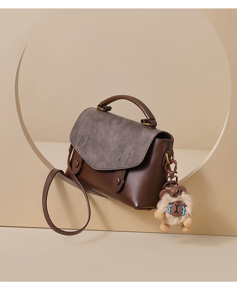 Viney Leather Handbag, Women's Fashion Crossbody Cambridge Bag, Light Shoulder Bag, Practical Birthday And Mother's Day Gift for Mom 1