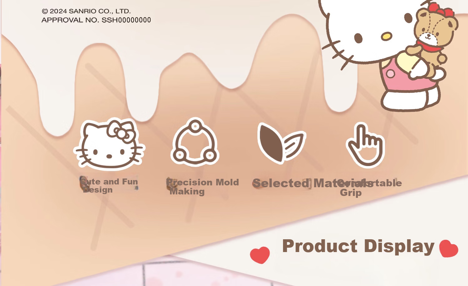 Jixiang XBOX Controller Protective Case, Kuromi Official Silicone Shell, Non-Slip And Sweat-Resistant Soft Case, Cute Cartoon Design, Compatible with Joysticks, Game Console Accessory 1