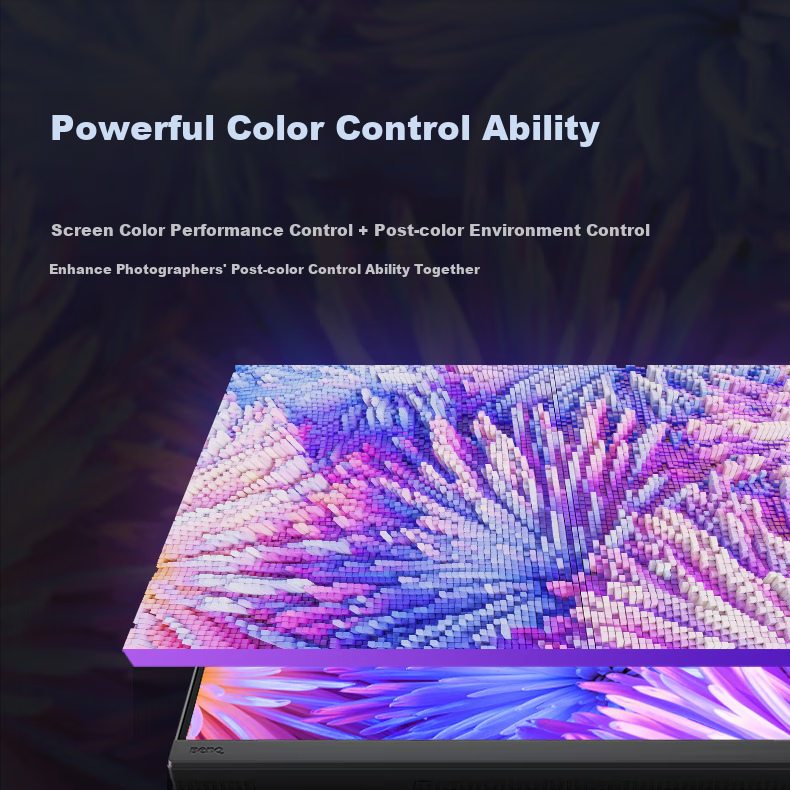 BenQ SW242Q, 24.1-Inch 2K 16:10, Type-C 90W Power Supply, Hardware Color Calibration, Professional Photography Retouching, Video Post-Production Monitor 7