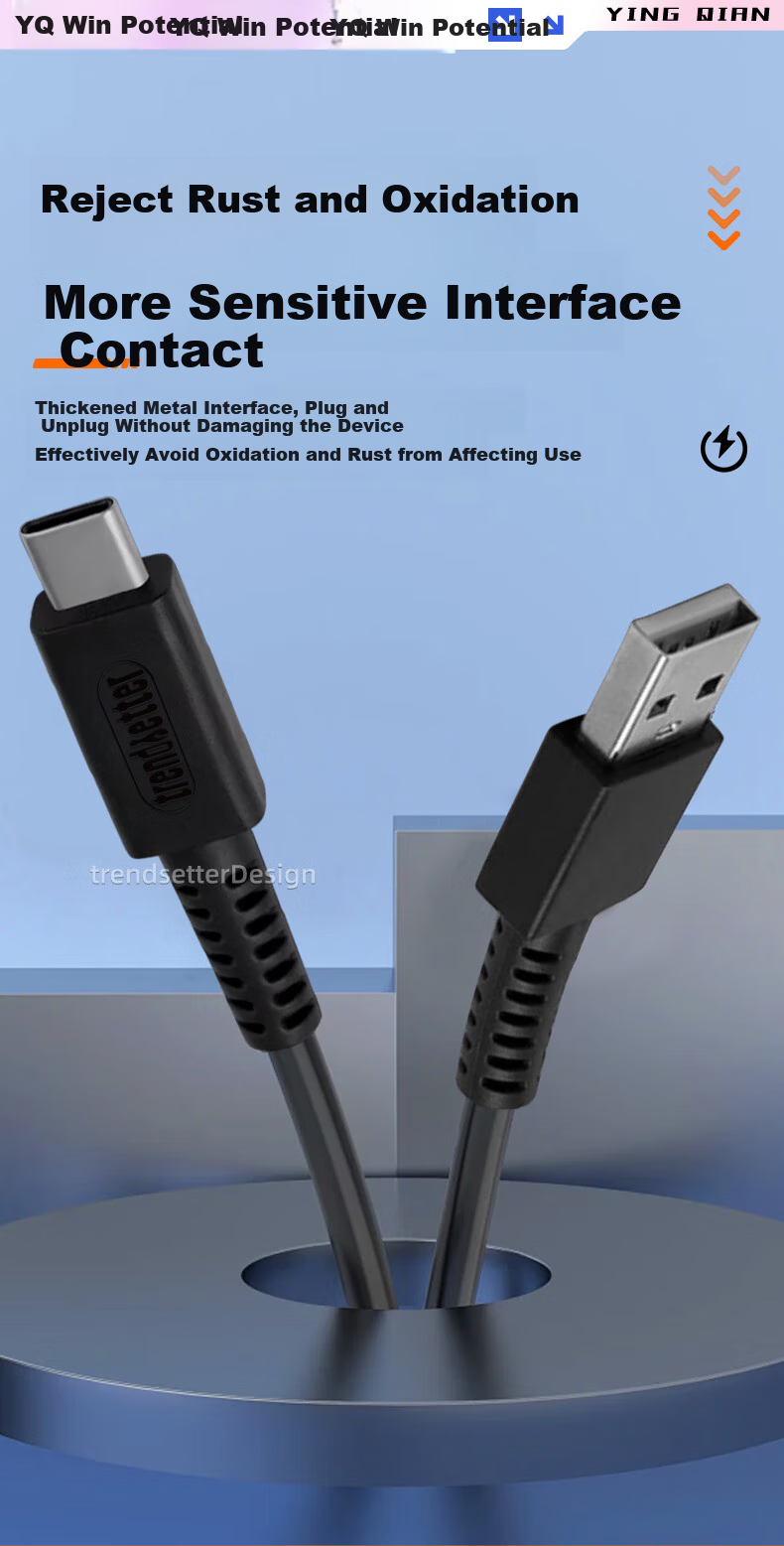 Yingqian, Suitable for Nintendo Switch Pro Controller Type-C Cable, Eight-Port Data Cable, 8BitDo SN30 M30 Pro 2 Charging Cable, 1.5 Meters 6