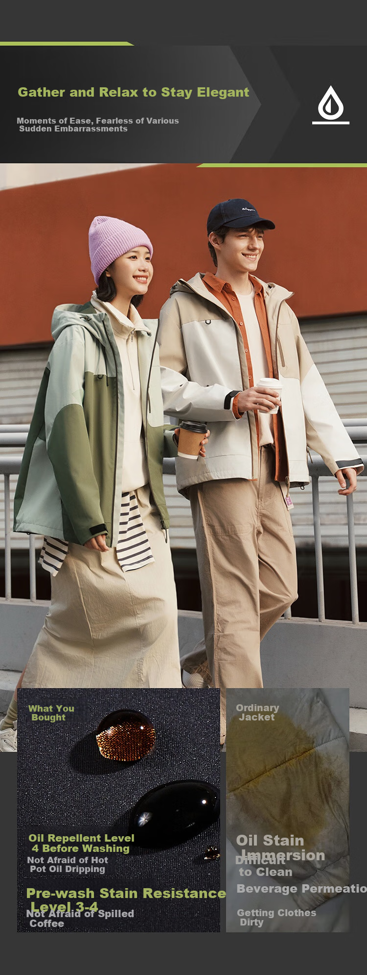Semir Urban Protective Clothing | Geography Series Jia Rong Series Jacket for Men, Spring Loose Fit, Couples Style 101125108202 6