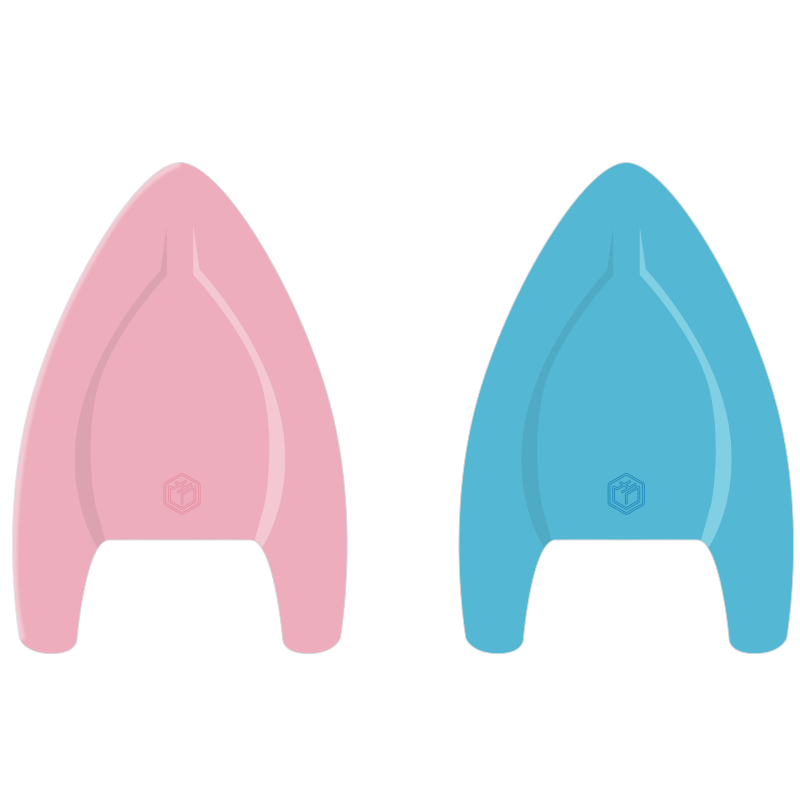 JD Original A-Frame Float Board for Children's Swimming Training, Adult Swimming Posture Aid Buoyancy Float, Pink And Blue