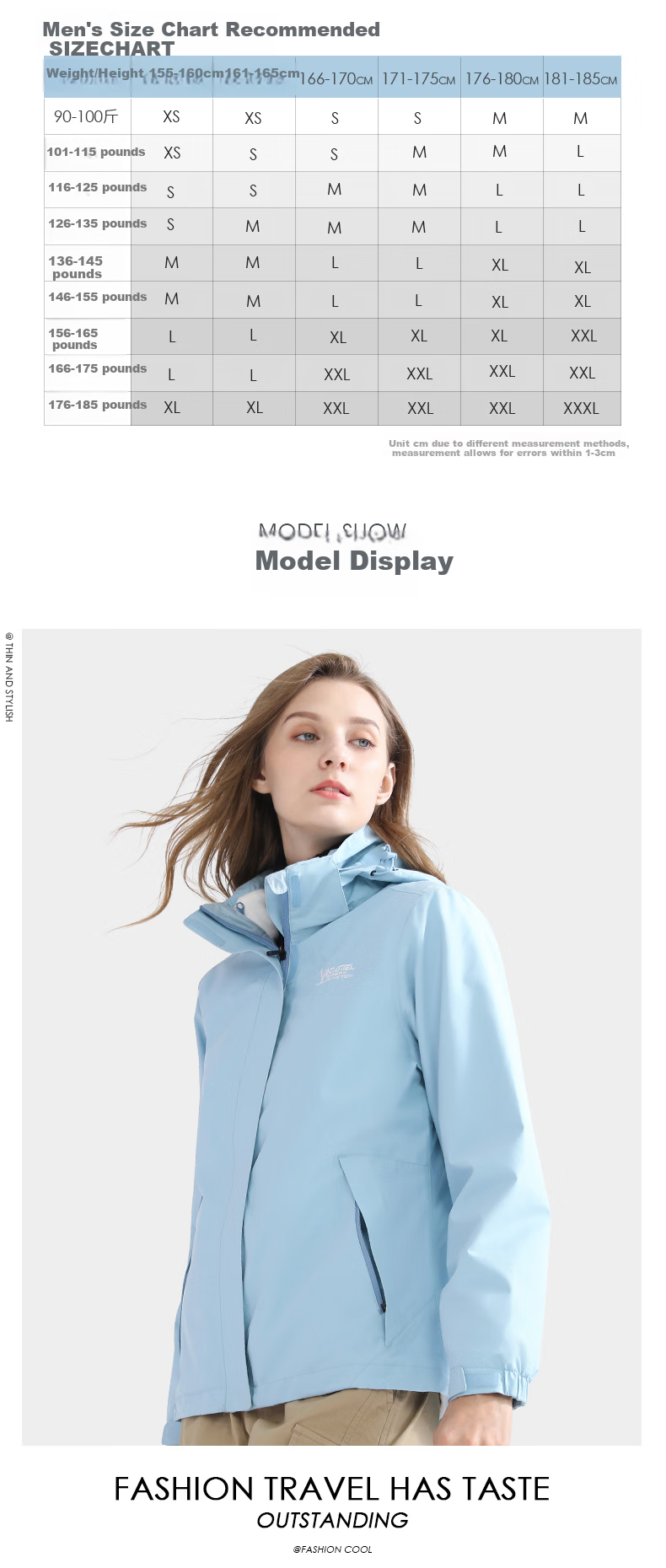 CAMEL Outdoor Cold-Resistant Windbreaker Jacket for Men And Women, Waterproof And Warm Three-In Detachable Two-Piece Mountaineering Suit A0W21a8165 12