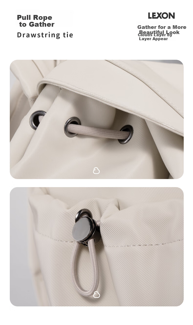 LEXON French Brand Backpack, Commuter Bag, Luxury Light Luxury Korean Style Ins Trend Fresh Travel Cute Girl Schoolbag 7