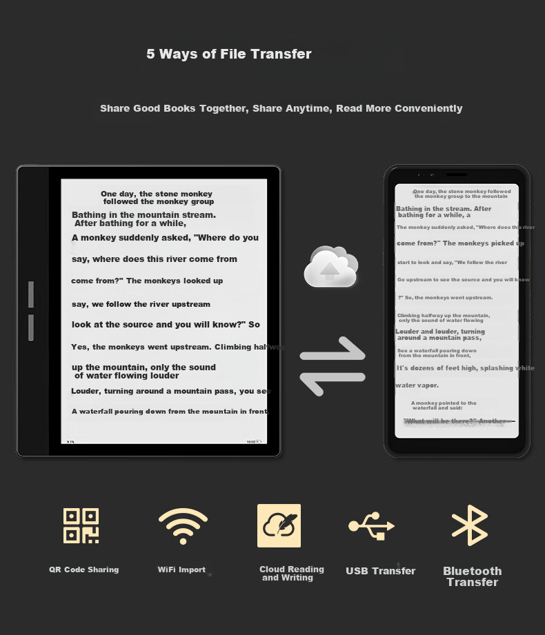 BIGME HiBreakS 5.84-inch Color E-Ink Display E-Reader Tablet Eye Protection Portable E-Ink Reader Android 14 Color Model 13