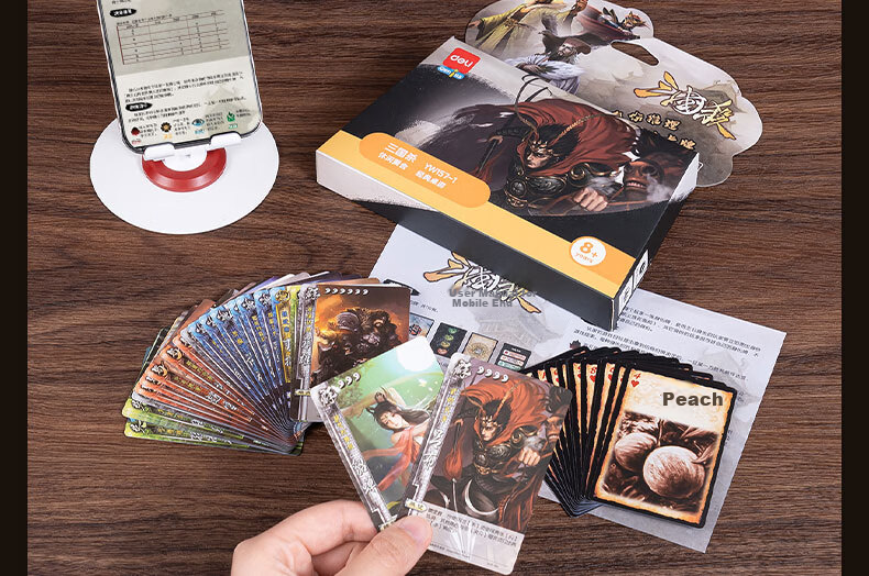 Deli Three Kingdoms Card Game Official Authorized Premium Gift Box Entertainment Power And Ambition, Multiplayer Party Board Game 10