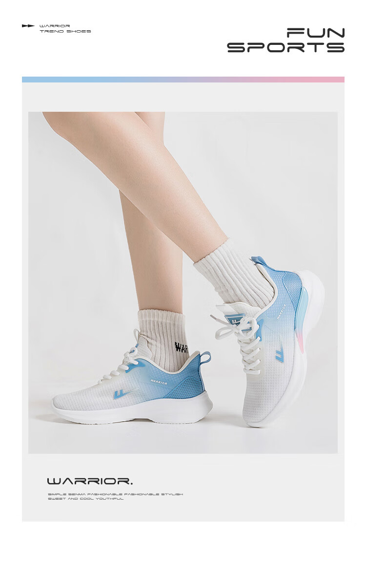 Huili Official Women's Shoes, Summer Breathable Mesh Sneakers for Women, 2026 New Style Women's Shoes, White And Blue, Size 39 9