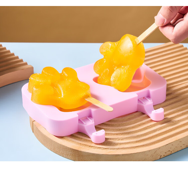 Suncojia Silicone Ice Cream Mold, Baby Food Mold, Ice Cream Cone Mold, Popsicle Mold, Ice Cream Mold, Two Sets 1