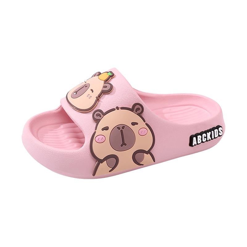 ABC KIDS Children's Sandals, Boys Indoor Bath Slippers, Baby Home Wear, Girls Cute Slide Sandals, 8637 Pink, Size 40-41