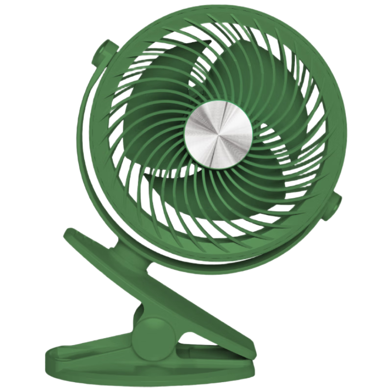 Siyicai USB Desktop Portable Clip-On Mini Fan, Quiet Small Electric Fan for Home Bedroom Student Dorm Office Desk Fan YS2260 Glass Gree