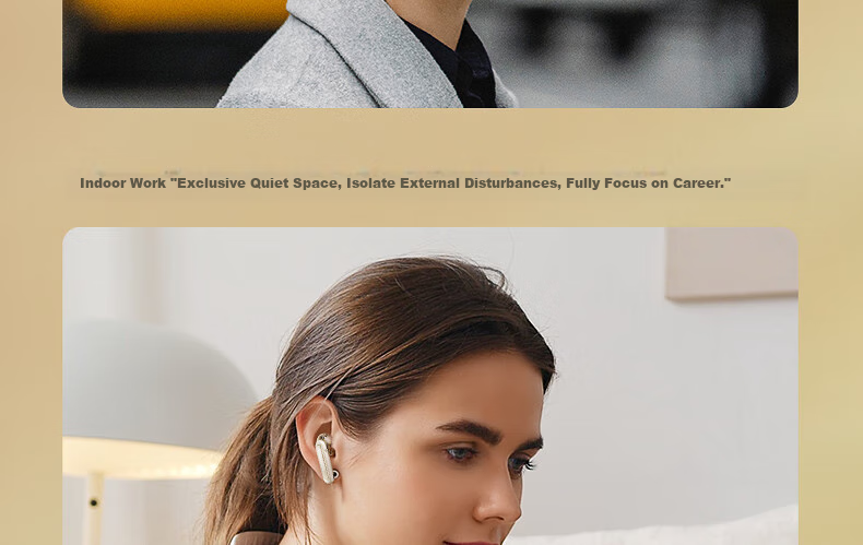 IKF Ultra Wireless Bluetooth Earphones with LDAC High-Quality Sound, ANC Active Noise Cancellation, In-Ear Design, Long Battery Life, 2026 New Model, New Year Gift, Cloud Rock White 21