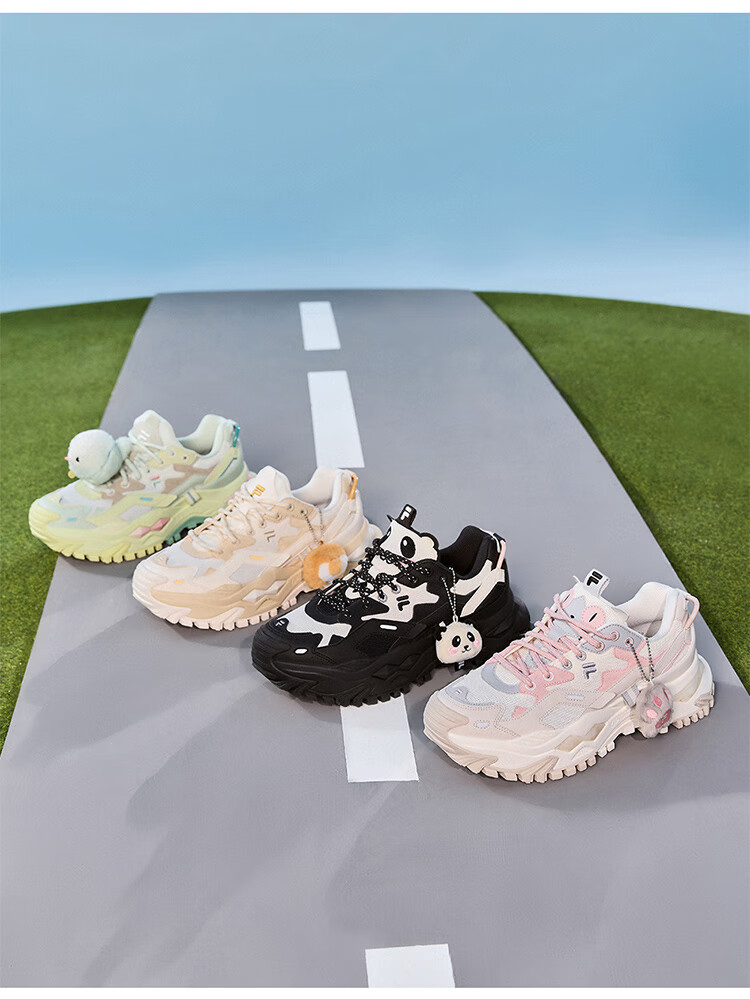 FILA FUSION BIANCO Cute Candy Animal Zoo Platform Casual Dad Sneakers 24