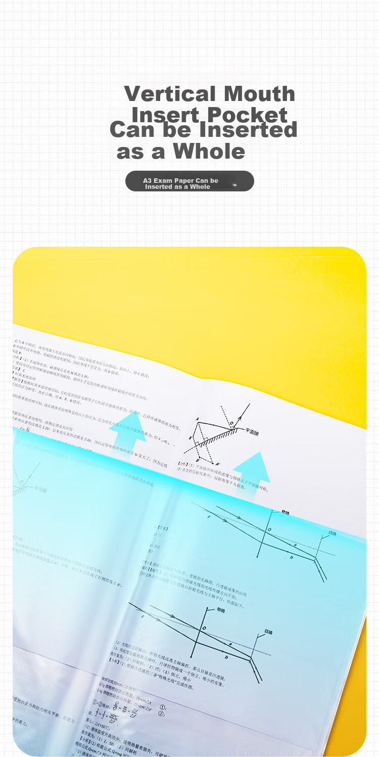 COMIX A4 Creative Honor Certificate Storage Album, Birthday Gift Photo Album for Primary School Students' Certificates Collection, Children's Large Picture Work Preservation Loose-Leaf Memory Book, DS-321 4