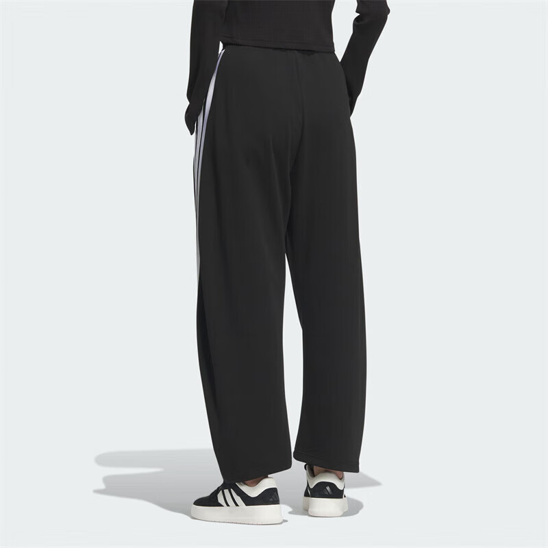 Adidas Women's Fashion High-Waist Banana Pants Loose Breathable Casual Straight-Leg Sports Pants JY7697 A/XL 3