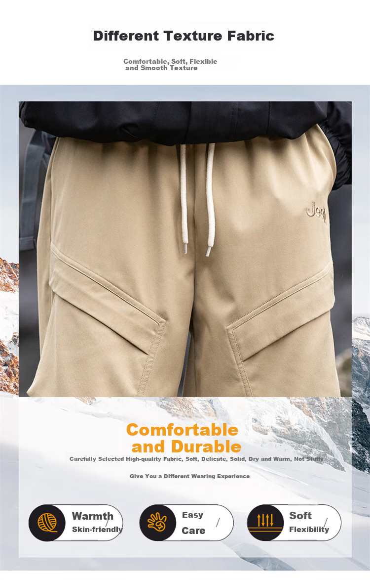 JEEP Men's Casual Pants, Cargo Pants for Spring And Summer, Hiking Trousers, Outdoor Sports Pants for Men, Khaki, Size M 1