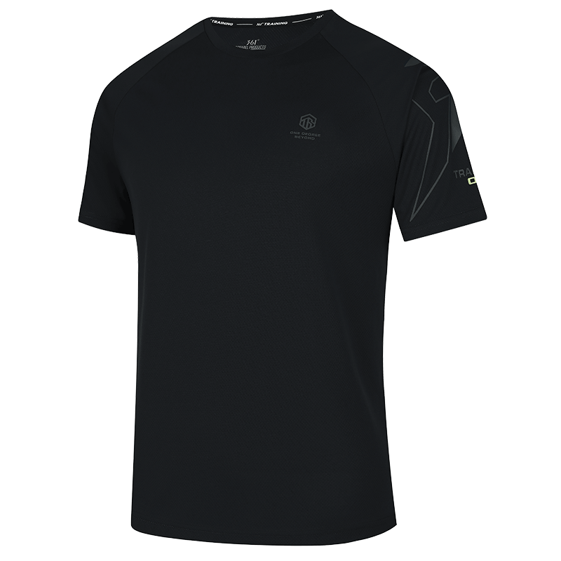 361° Men's Short-Sleeve T-Shirt, Summer Quick-Dry, Loose-Fitting, Athletic, Running, Fitness, Casual Top, Half-Sleeve, 652524101-6