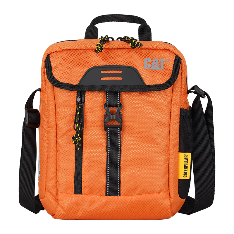 CAT Crossbody Bag, Lightweight Shoulder Bag, Trendy Outdoor Phone Bag, 11-Inch IPad Bag, Messenger Bag for Women, Orange, 83367