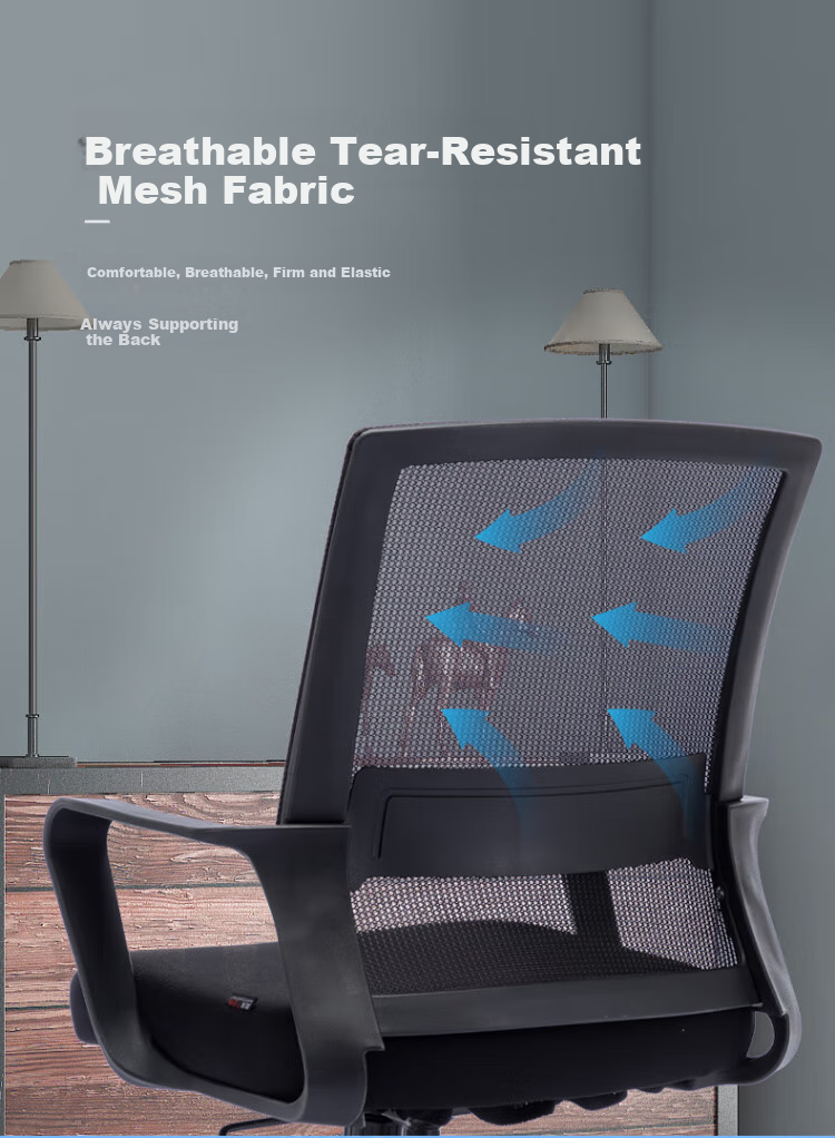 BECAUSES Computer Chair, Comfortable for Long Sitting, Office Chair, Study Chair, Staff Chair, Purchased with Care, Swivel Chair, Ergonomic Chair 0795A 8