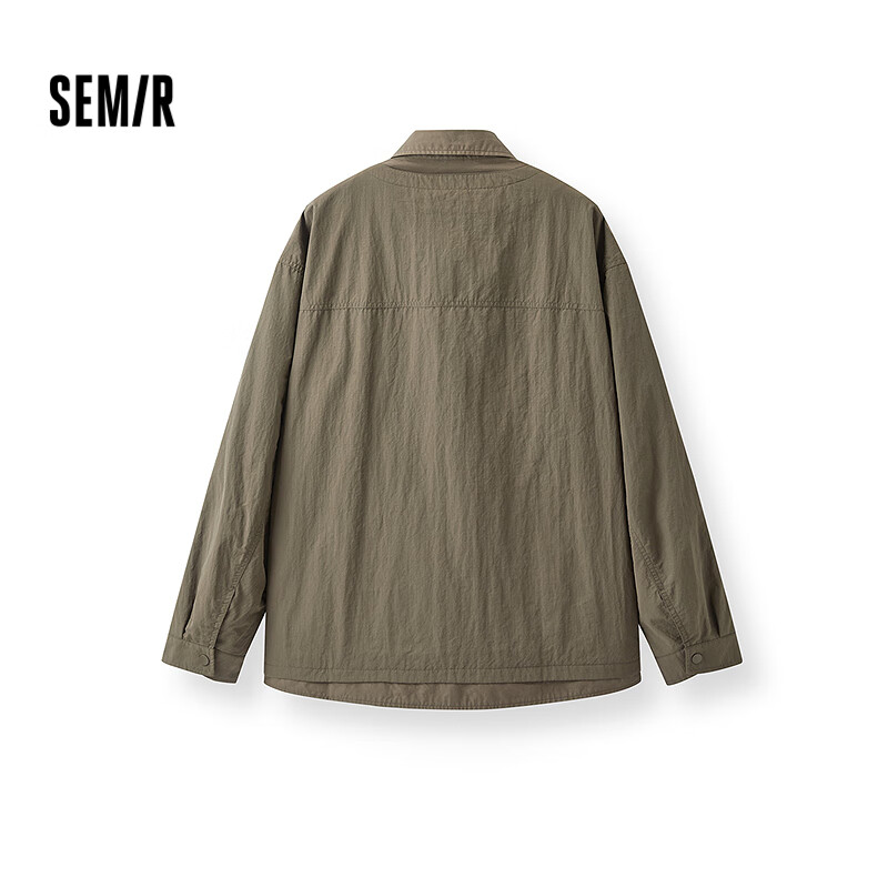 Semir Jacket for Men, Spring Outdoor Style, Faux Two-Piece Design, Lapel Collar, Double Side Pockets, Top 101125108112